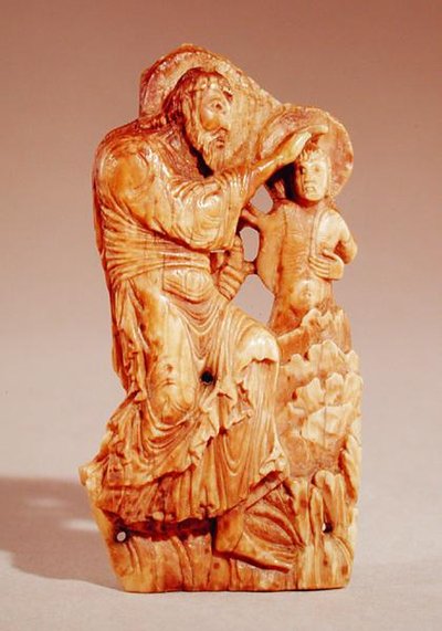 معمودية المسيح (عاج الفظ) بواسطة الأنجلو ساكسون